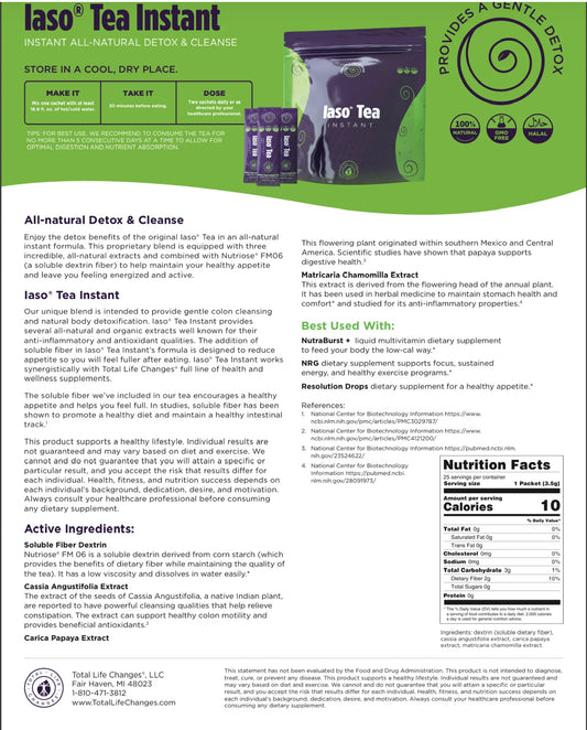 Free Sample Iaso Instant Tea